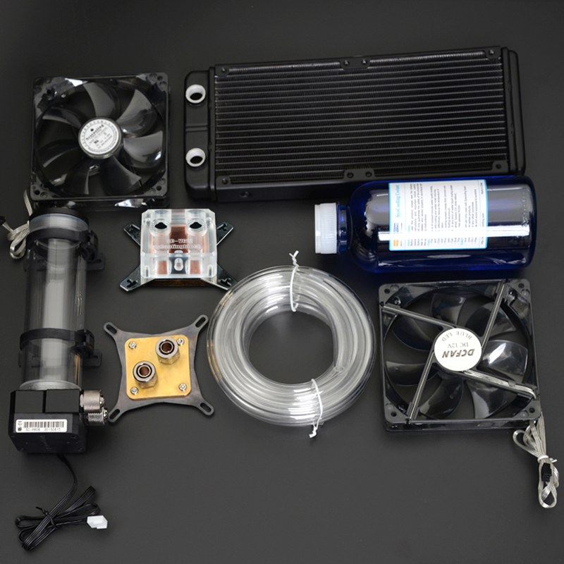 Syscooling Pc Water Cooling Kit Liquid Computer Cooler Kits For Cpu Gpu Water Cooling Soft Tube